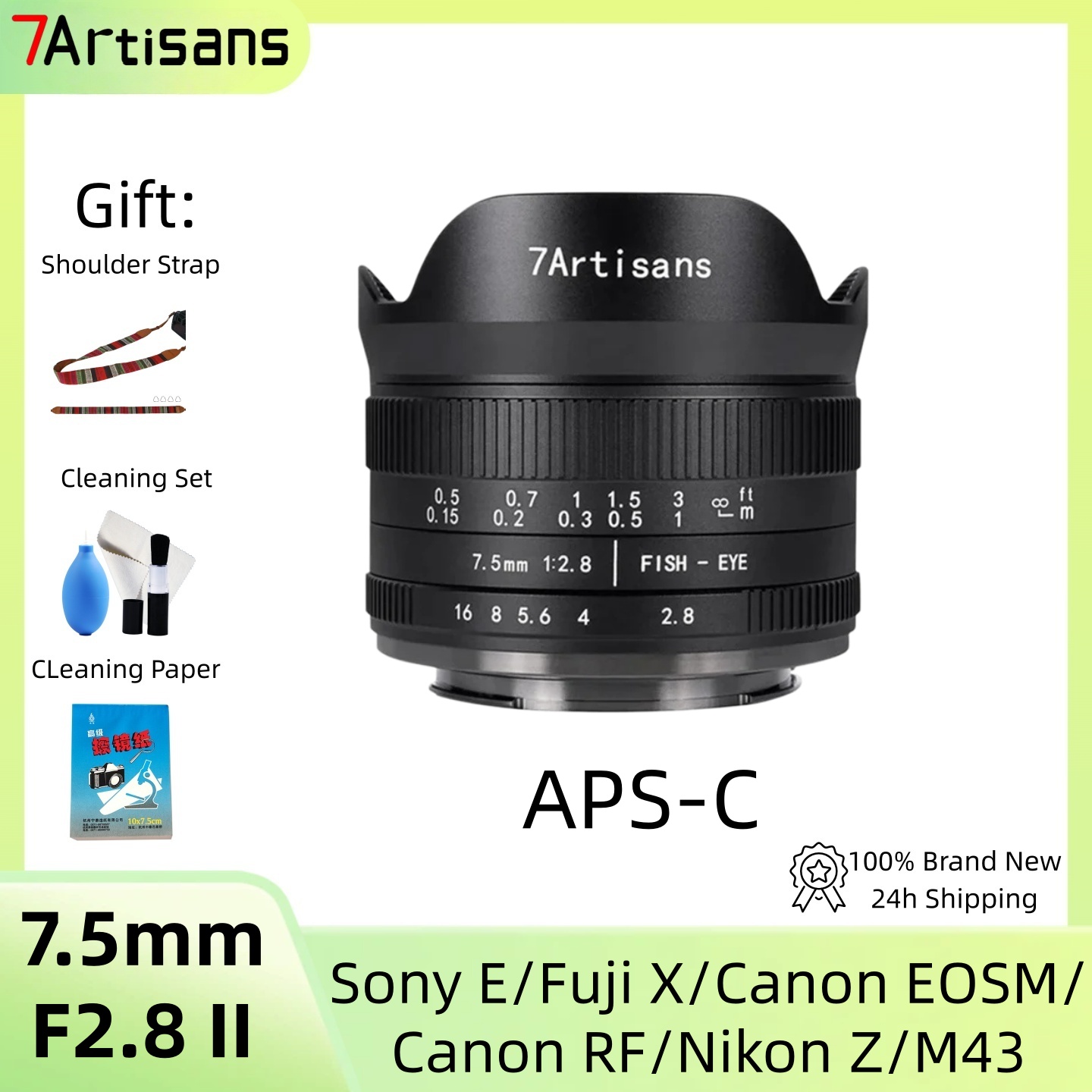 7artisans 7.5mm F2.8 II APS-C - Canon Camera Eos M50 Mark Ii review and price