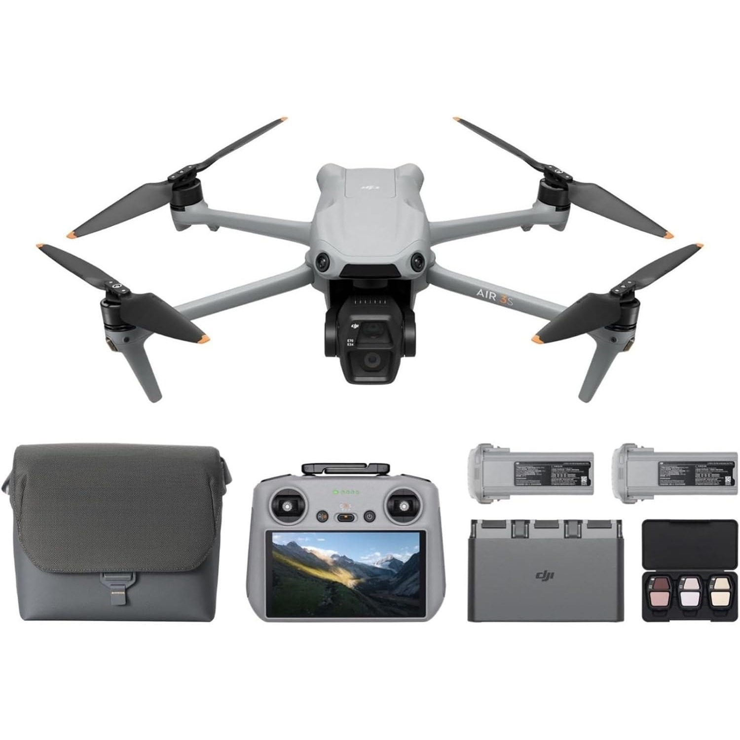 DJI Air 3S Fly More Combo (RC  - Drone Camera Wide Angle review and price