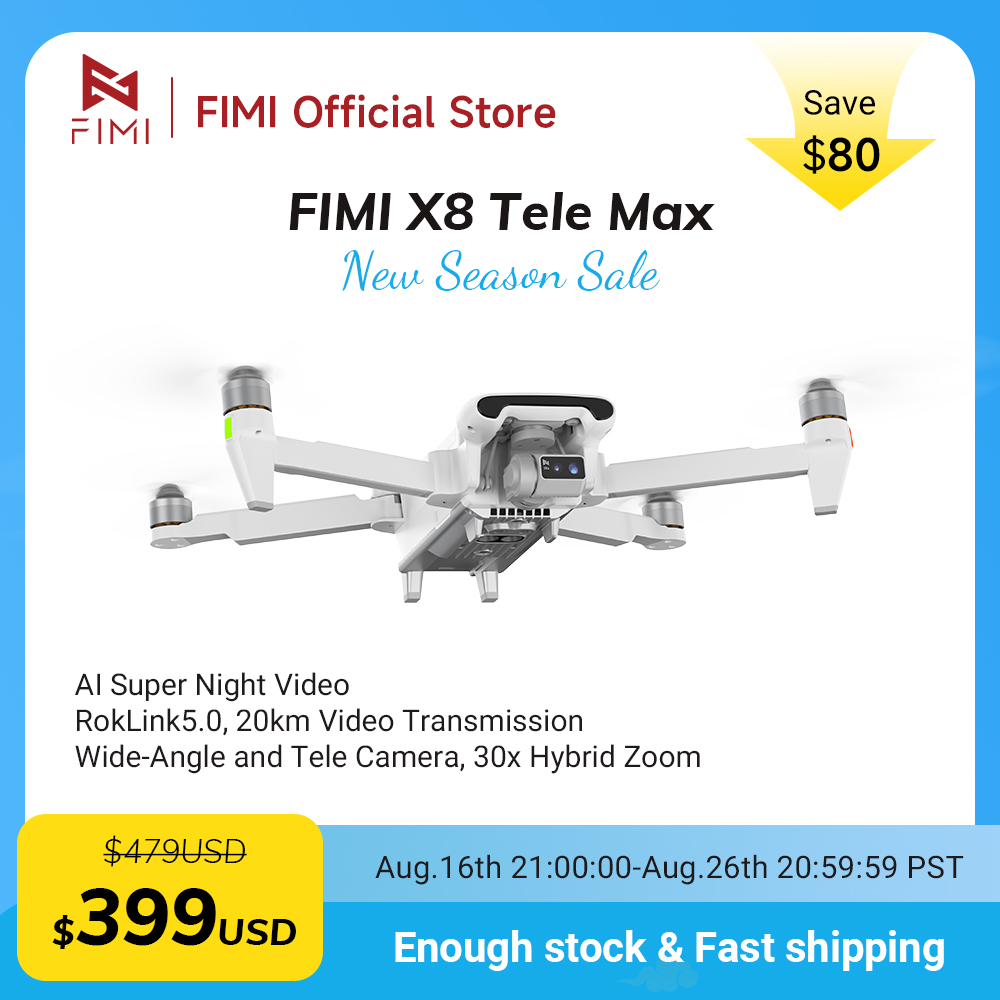 FIMI X8 Tele Max Drone 1/2-inc - Drone Camera Wide Angle review and price